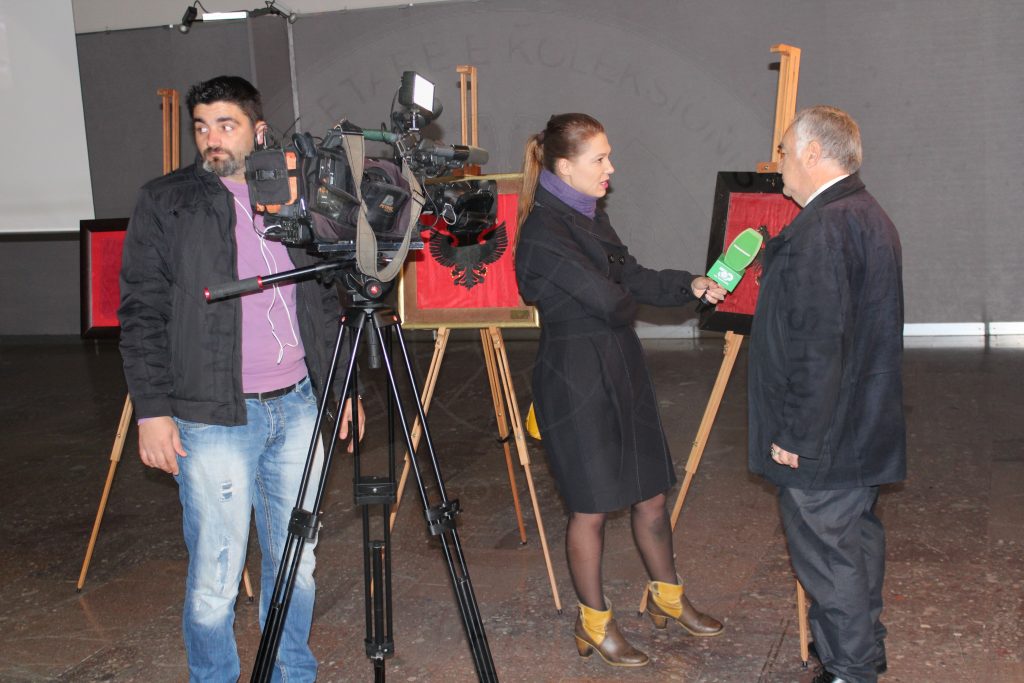 The presentation on media of QMKSH exhibition at the National Historical Museum, on 28-30 November, Top-Channel