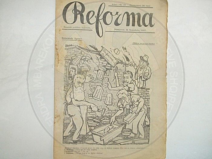 31 Janar 1924, doli numri i parë i revistës “Reforma”