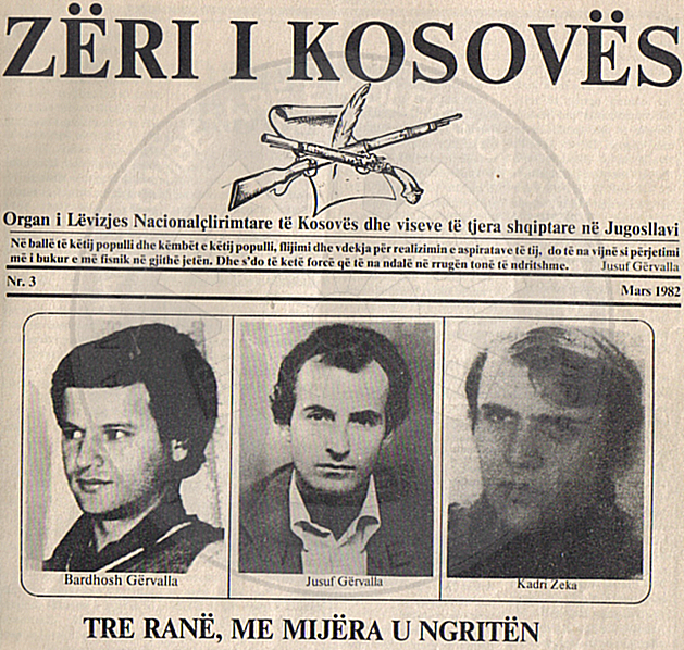 17 January 1982, are killed by the Yugoslav secret services the fighters from Kosovo