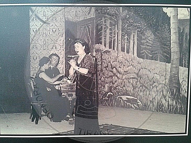 February 18th, 1937, charity concert of Tefta Tashko singer