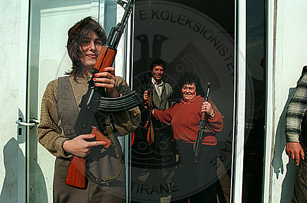 2 March 1997, were opened the weapons depots, chaos broke out in Albania