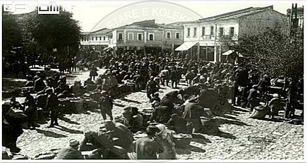 February 19th, 1936 the craftsmen’s demonstration in Korca against the industrial production of shoes