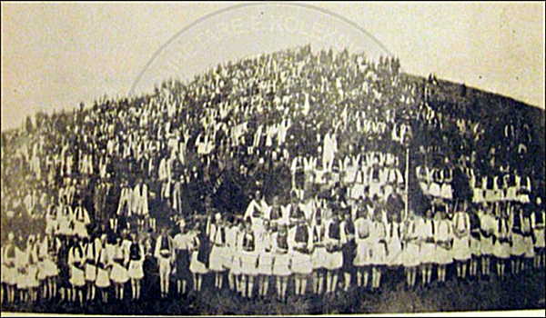 14 February 1910, held in Korça the rally of Alphabet