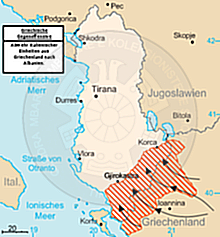 16 February 1868, the secret Greek-Serbian treaty, for the separation of Albania