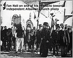 March 10th, 1914 The Father Fan Noli carried out a religious service in Durres in honor of the Prince Wilhelm