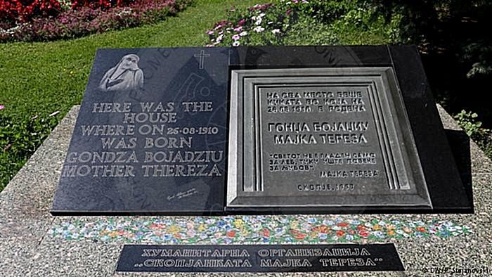 March 8th, 1998 was inaugurated in Skopje the memorial plaque of Mother Teresa