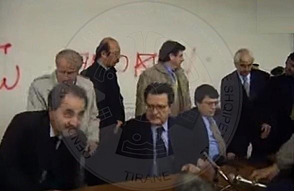 1 April 1997, the intense activity of the Albanian Prime Minister Bashkim Fino