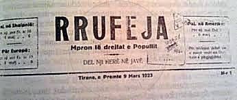 9 March 1923, in Tirana was published the first number of “Rrufeja”  newspaper