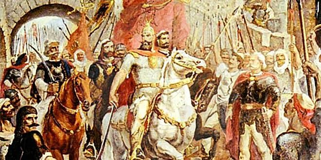 4 April 1460, Skanderbeg helps his ally Alfonso of Naples