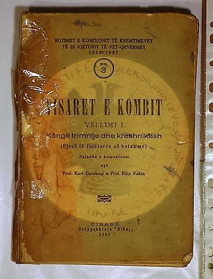 17 June 1937, was set up the commission of editors, “Visaret e Kombit”