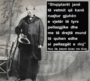 On 24th  September 1457, the albanologist, Johann Georg von Hahn, writes for Albanians who fell in battle of Albulena