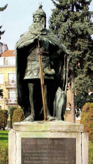 The towns where stands the Albanian national hero Skenderbeg