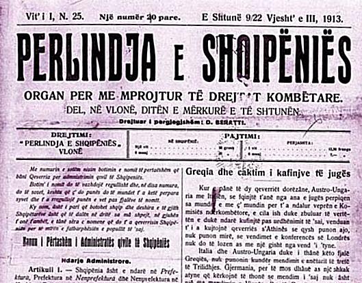 15 May 1903, began to publish the newspaper, “Albanian Përlindja”